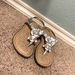Silver sandals